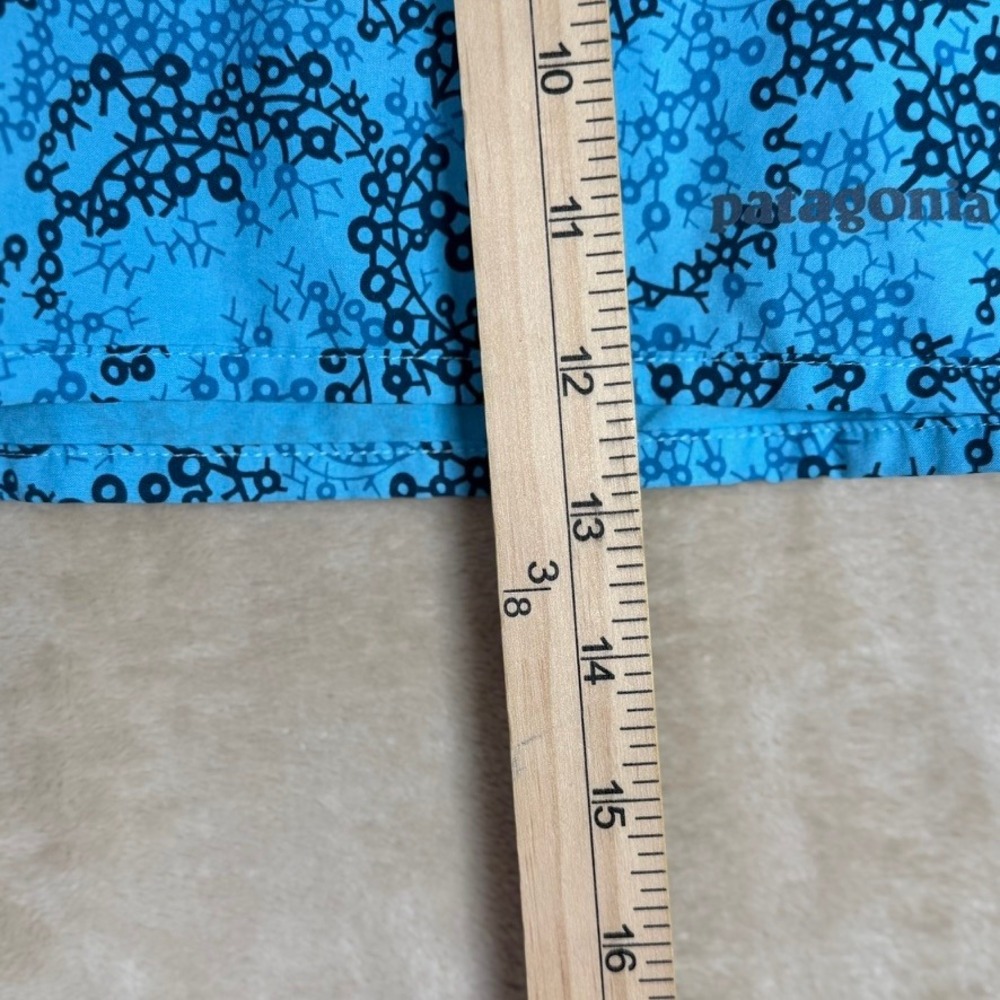 Patagonia Womens Blue Geometric Molecular Print Active Skort Size Large Sporty - Picture 8 of 8
